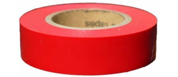 red electrical tape