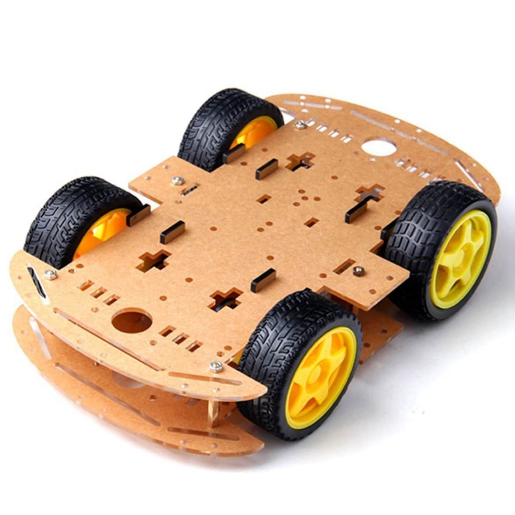 Robot Chassis with wheels and motors | GeeksValley